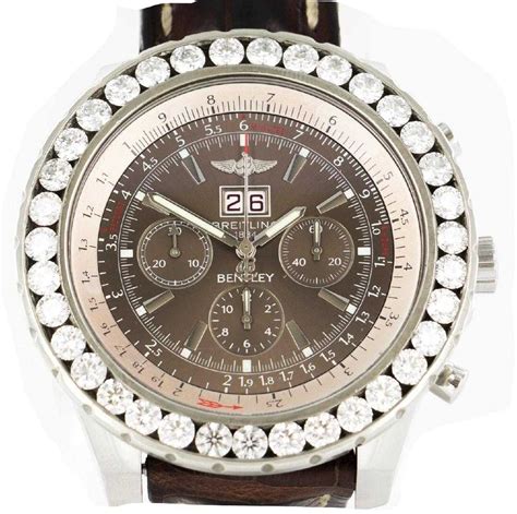 breitling ladies watch with diamonds|breitling bentley diamond bezel.